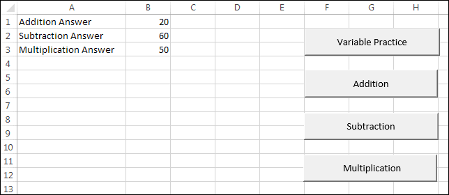 What is a variable in a spreadsheet?