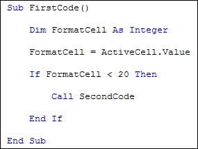The Call keyword in Excel VBA